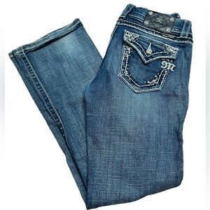 Miss Me - Womens Easy Boot Embroidered Jeans Sz. 28"W